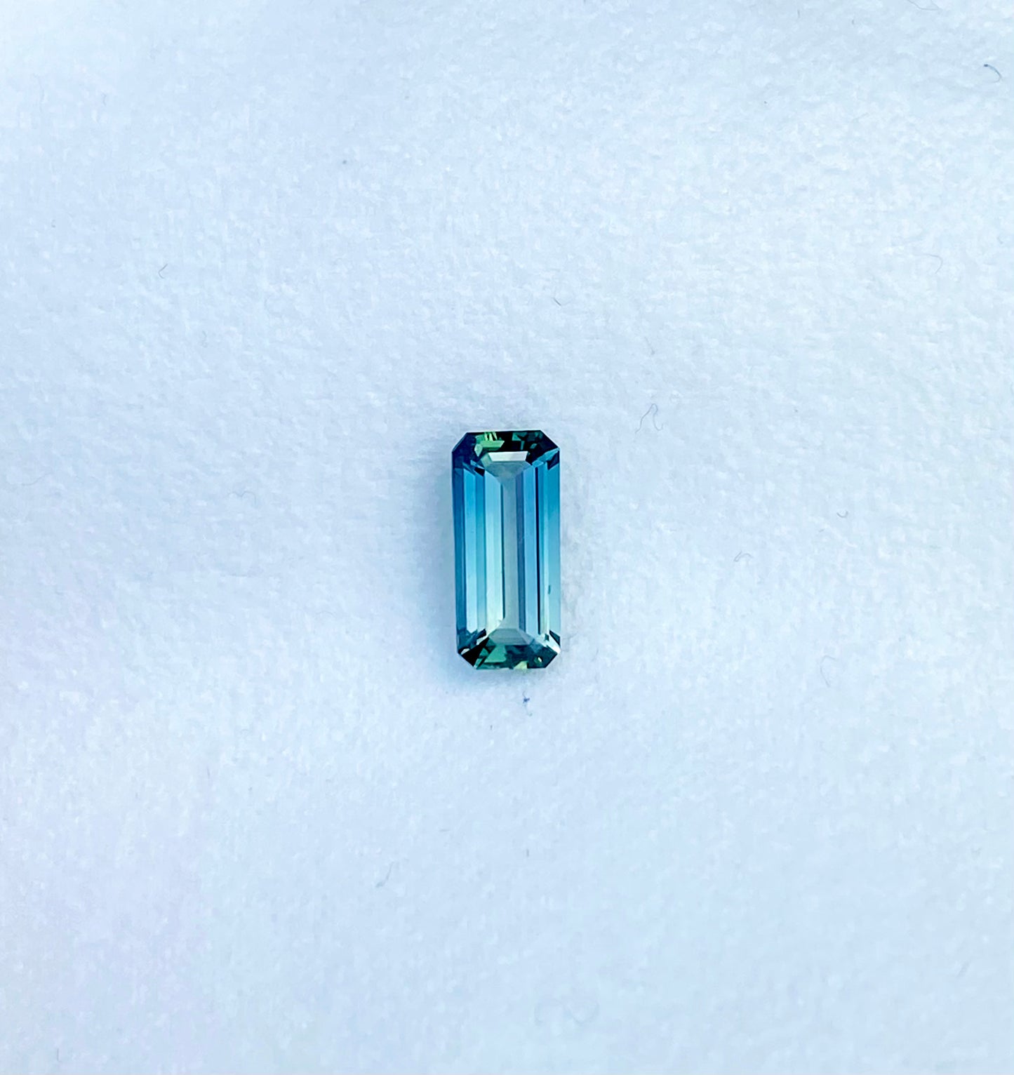 Natural Tanzanian Teal Sapphire - Emerald Cut - 1.63 Crt