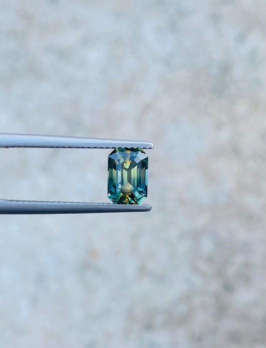 Natural Australian Parti-Teal Sapphire | 2.02 Crt