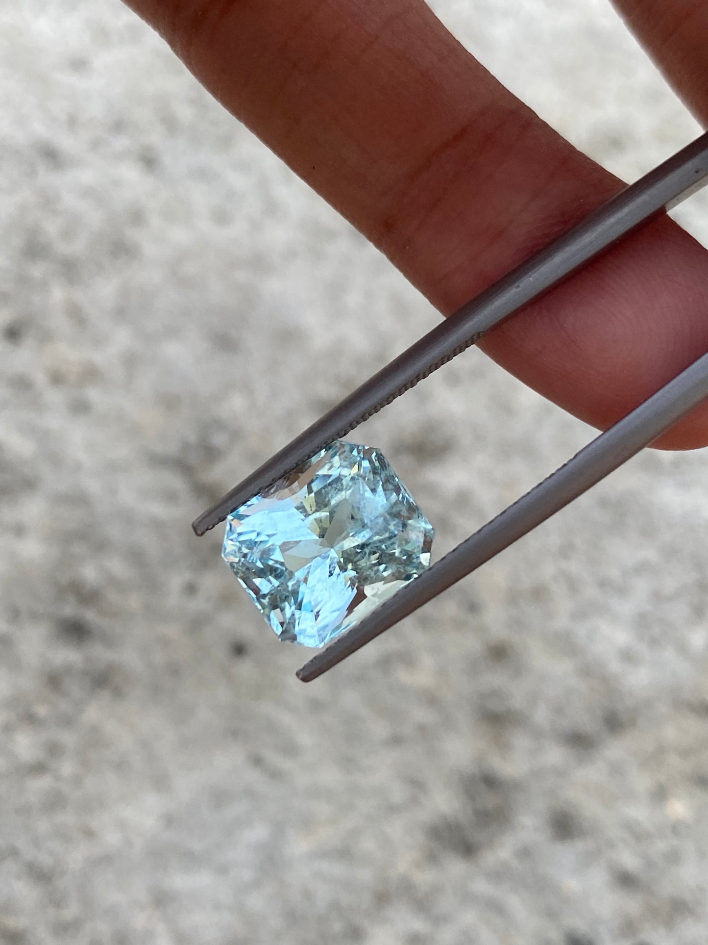 Natural Aquamarine | 5.16 Crt | Radiant Cut