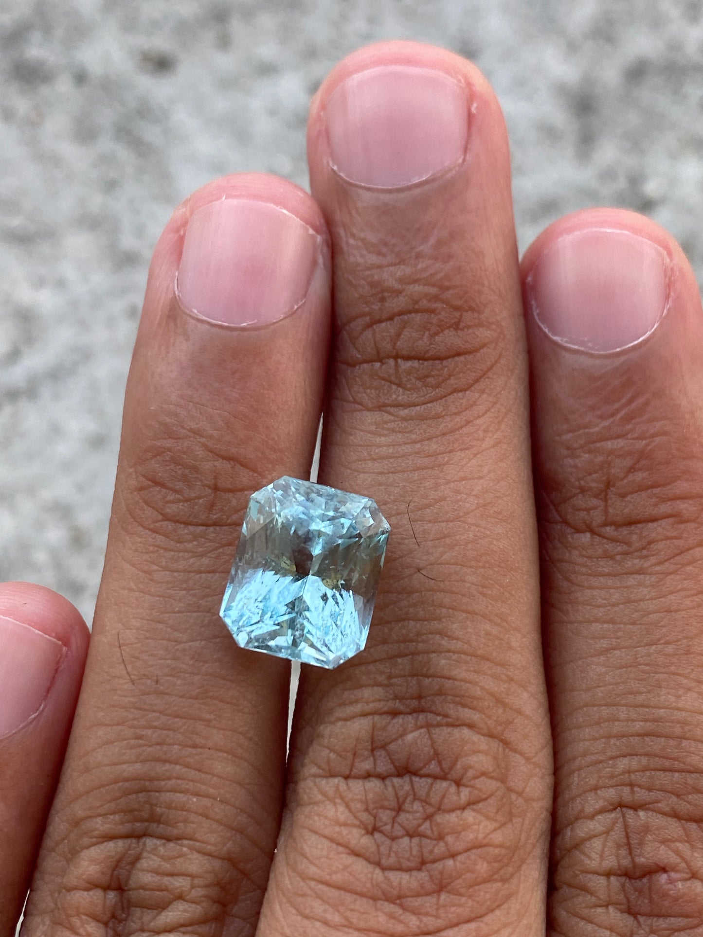 Natural Aquamarine | 5.16 Crt | Radiant Cut