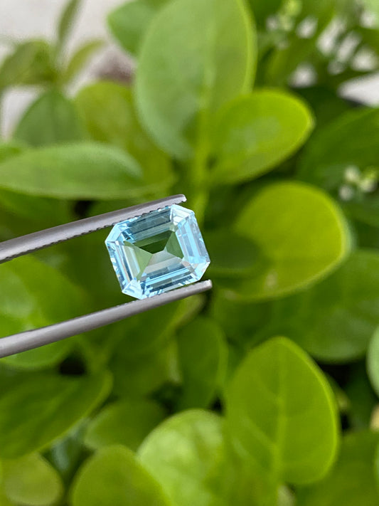 Natural Aquamarine 2.87 Crt | Emerald Cut