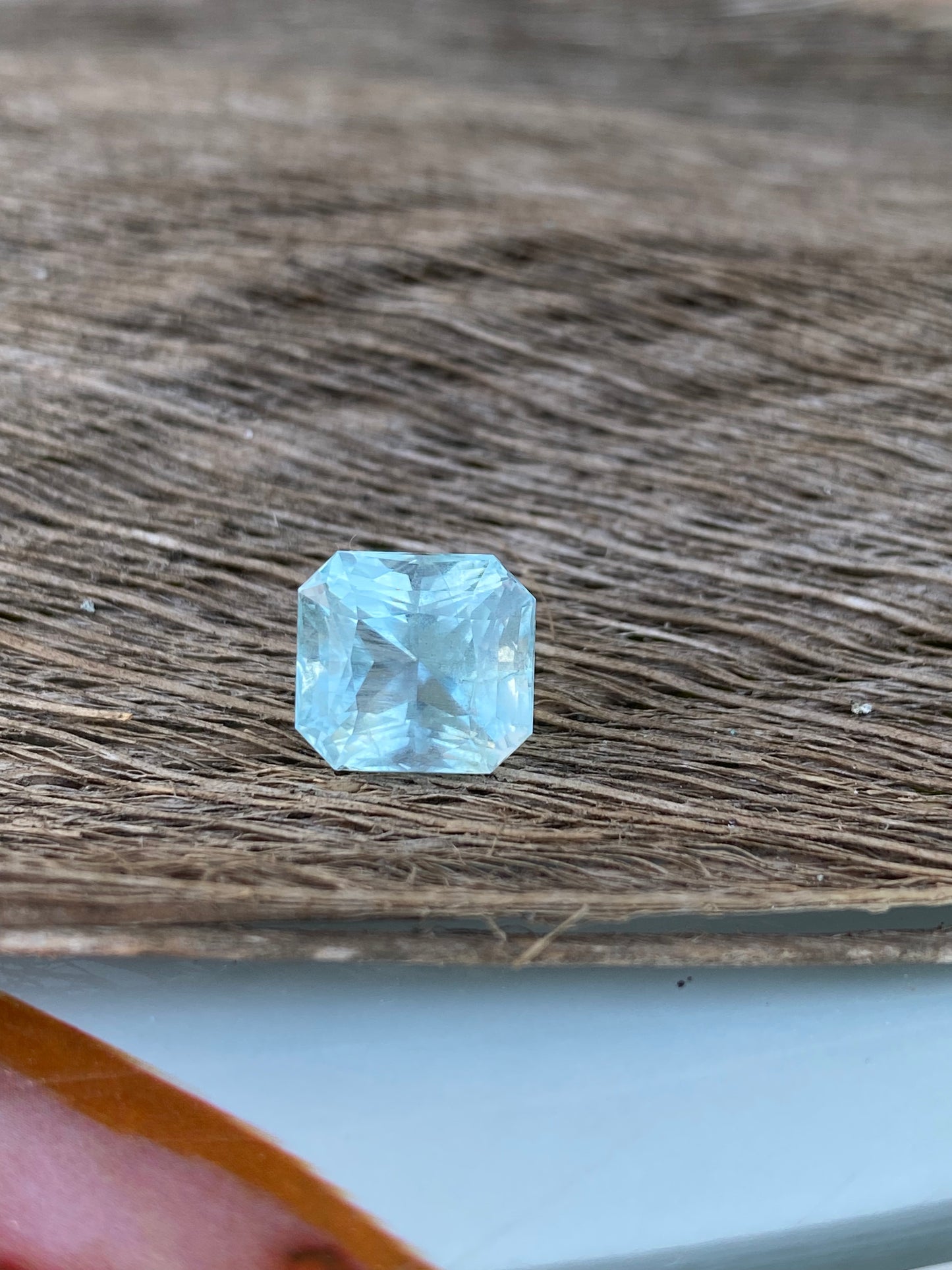 Natural Milky Blue Aquamarine 5.94 Crt | Rectangular Radiant Cut