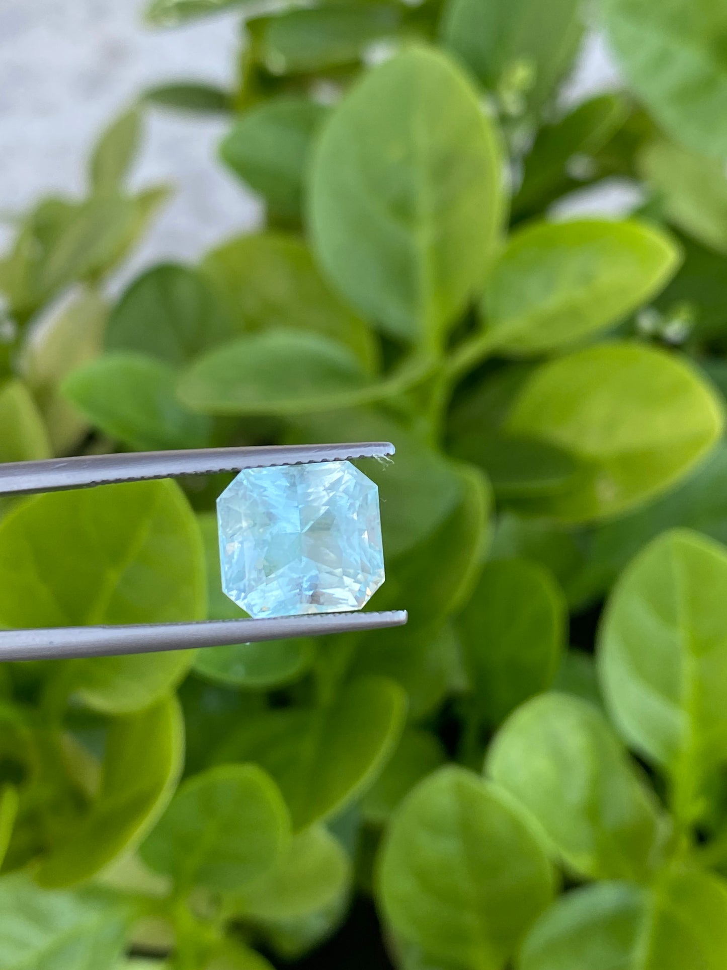 Natural Milky Blue Aquamarine 5.94 Crt | Rectangular Radiant Cut