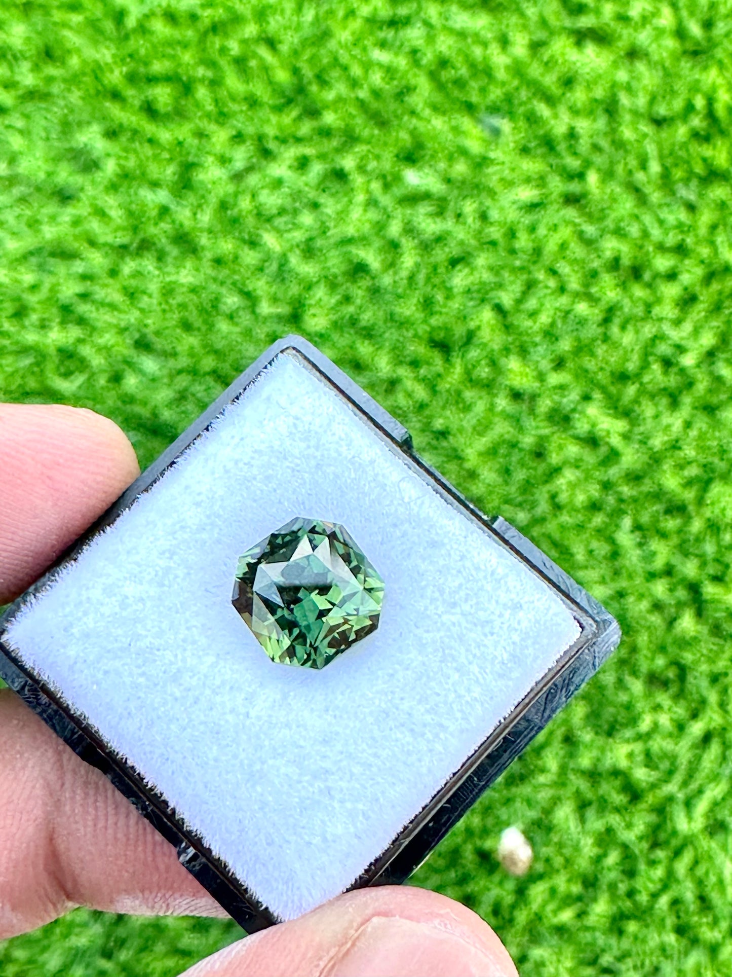 Australian Parti Sapphire - 3.86 Crt - Square Radiant Cut