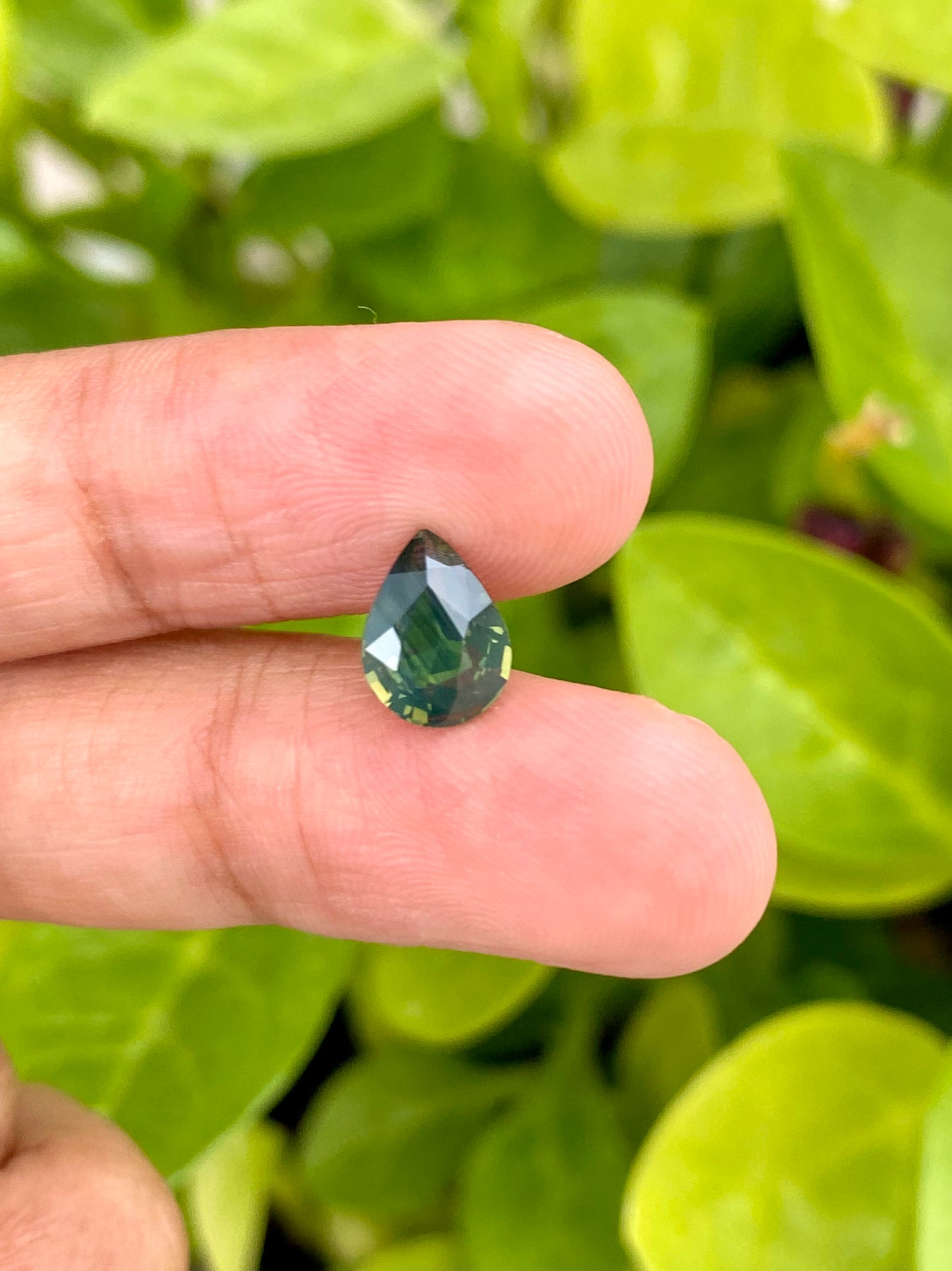 Silky Teal Sapphire - 2.14 Carat - Pear Shape