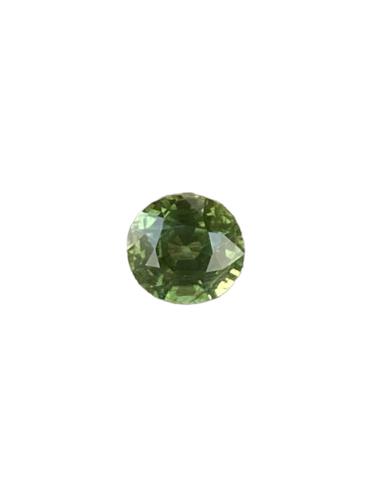 Australian Green Sapphire - Round Brilliant Cut - 1.16 Crt