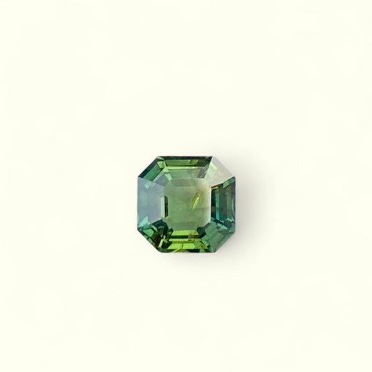 Australian Green/Teal Sapphire - 3.33 Crt - Asscher Cut