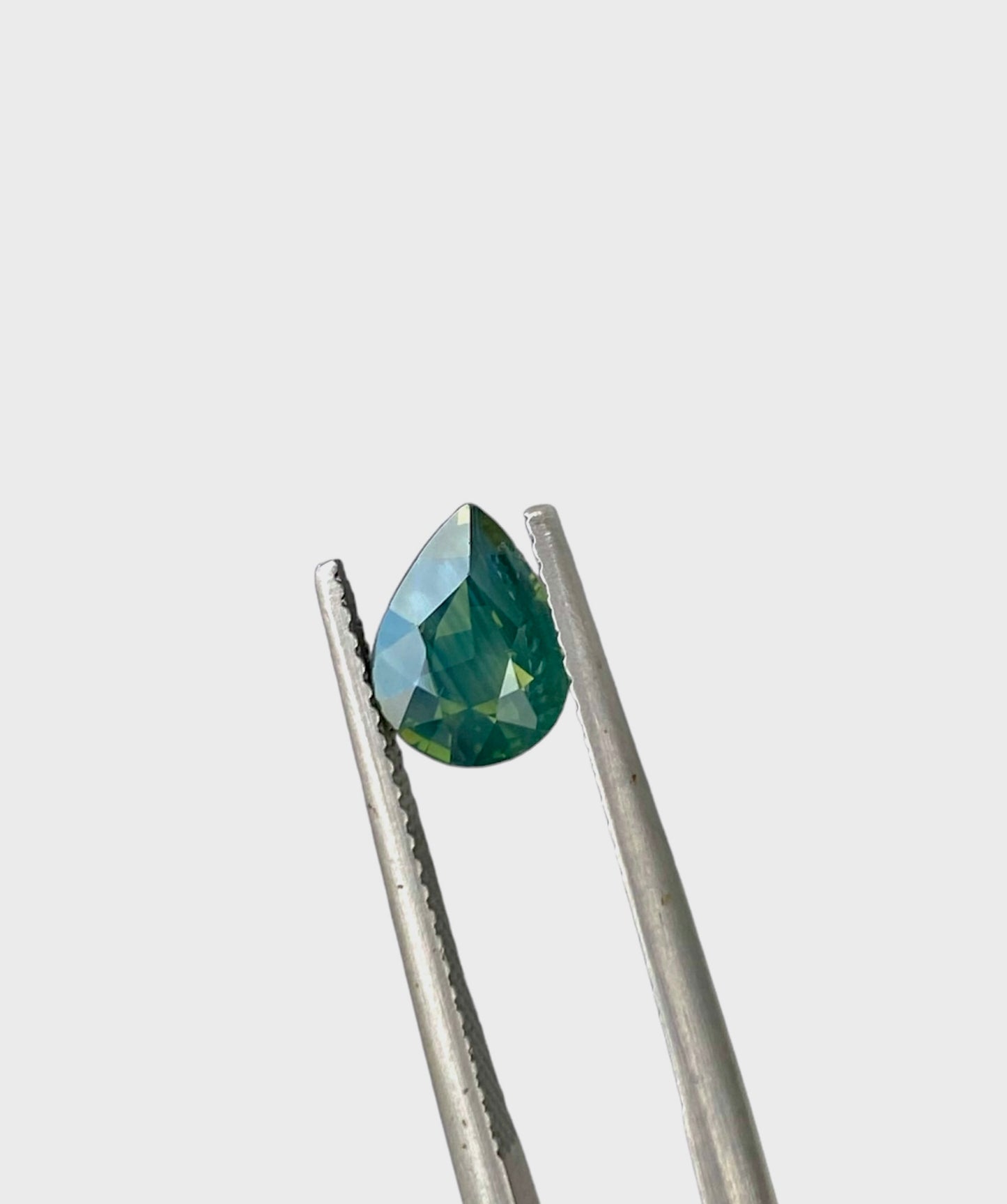 Silky Teal Sapphire - 2.14 Carat - Pear Shape