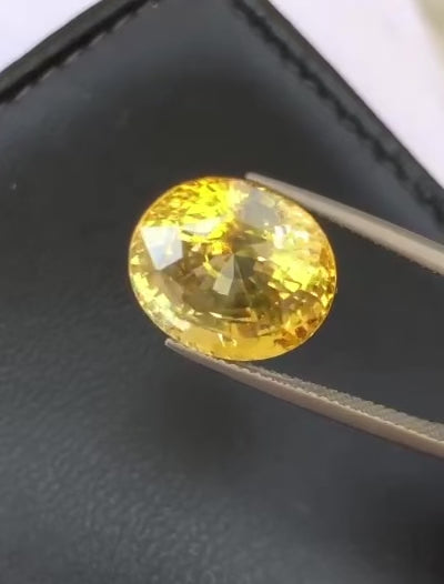 Natural Ceylon Yellow Sapphire | 14 Crt - Unheated